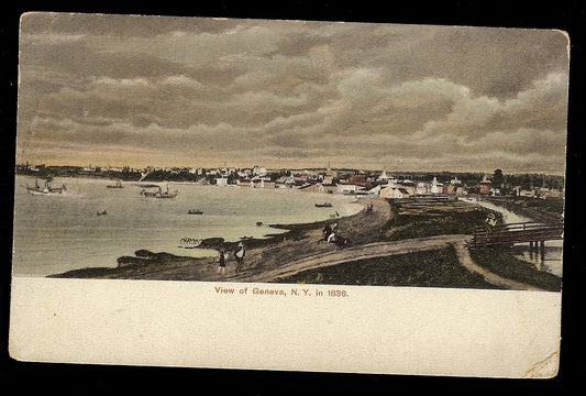 1836 View of Geneva NY New York Postcard