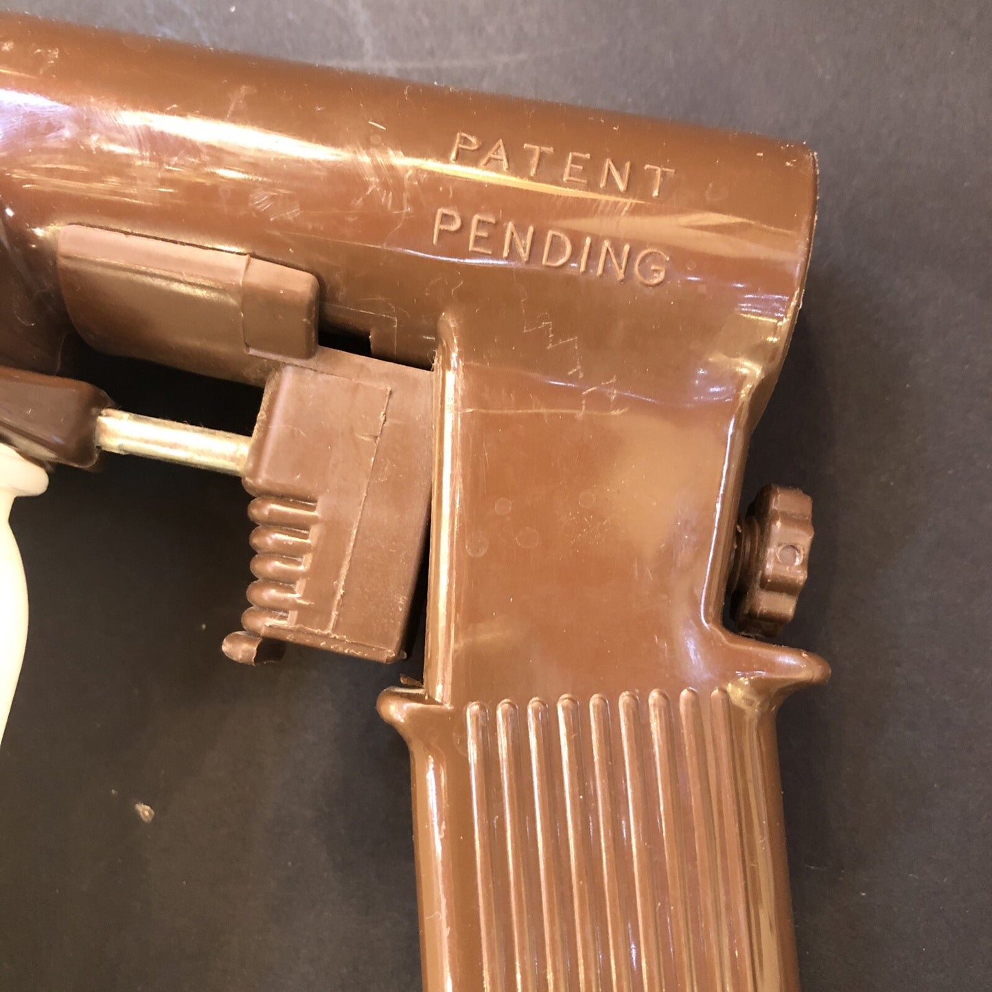 vintage Kirby Patent Pending Suds-O-Gun plastic jar cap straw