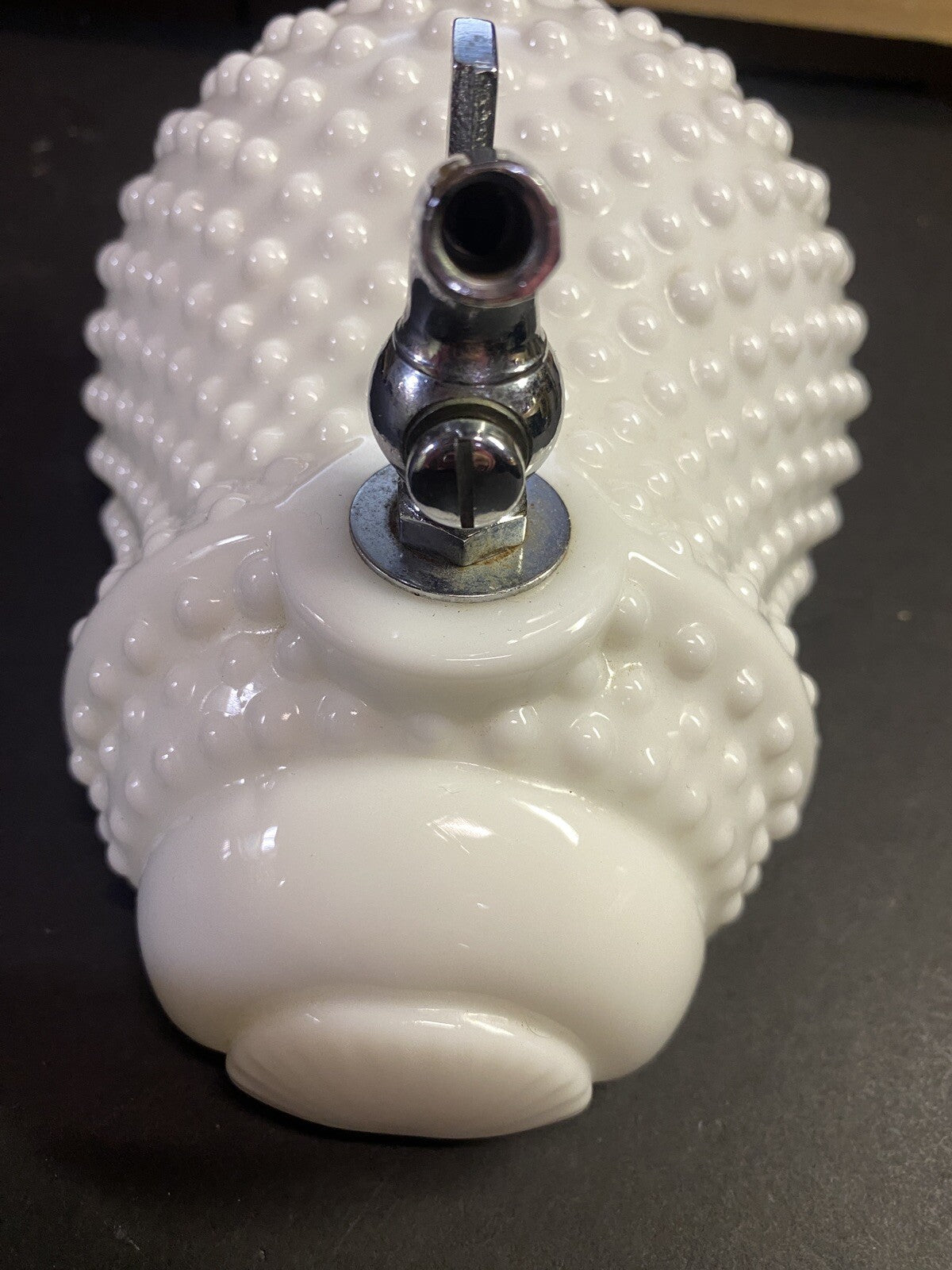 RARE Vintage Hobnail Fenton Milk Glass Lavado Wall Fountain Planter