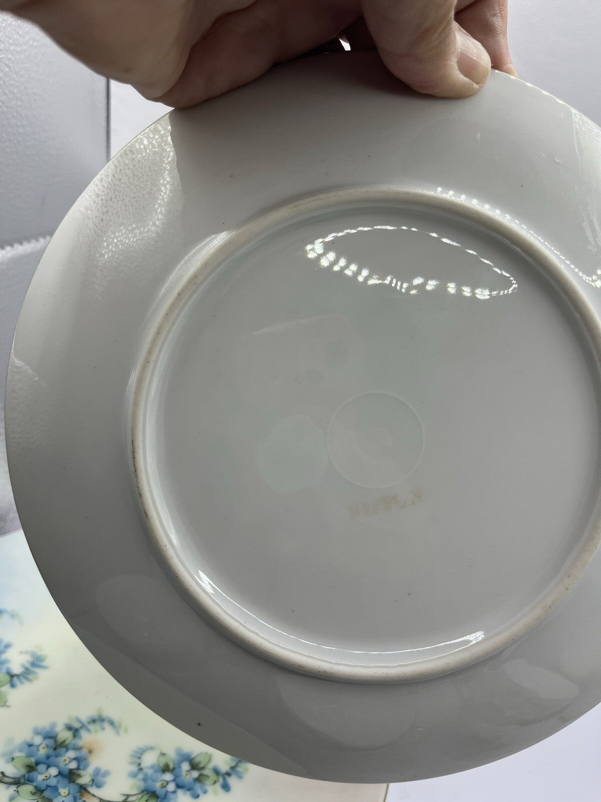 Vintage 6 Nippon 2 Piece Set Sandwich Plate & Cup W/Gold Trim And Flowers