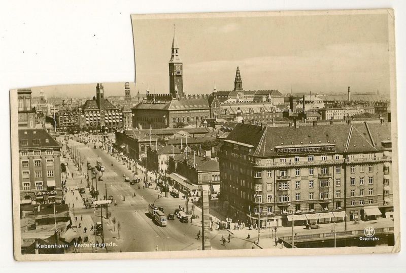 RPPC Trolly Kobenhavn Vosterbrogade Germany Postcard