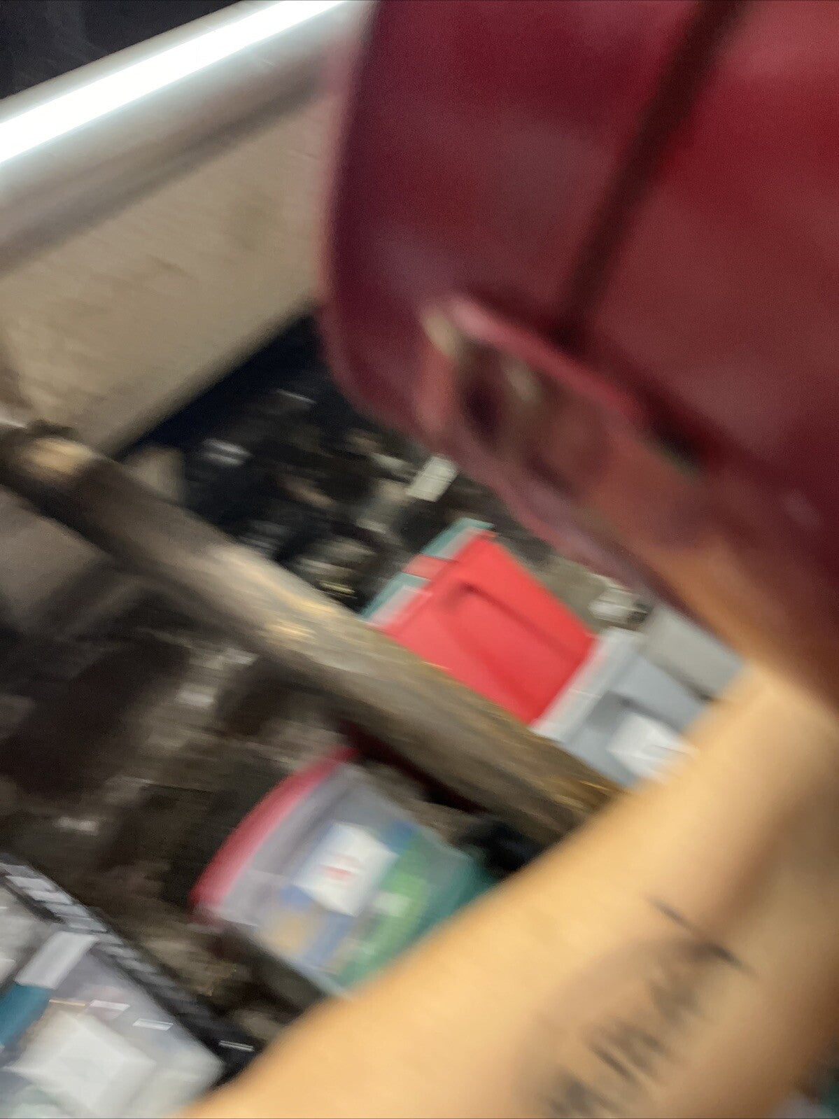 Conestoga Western Vegetables Red Metal Canister latch close 5.5x8.5" FREE SH