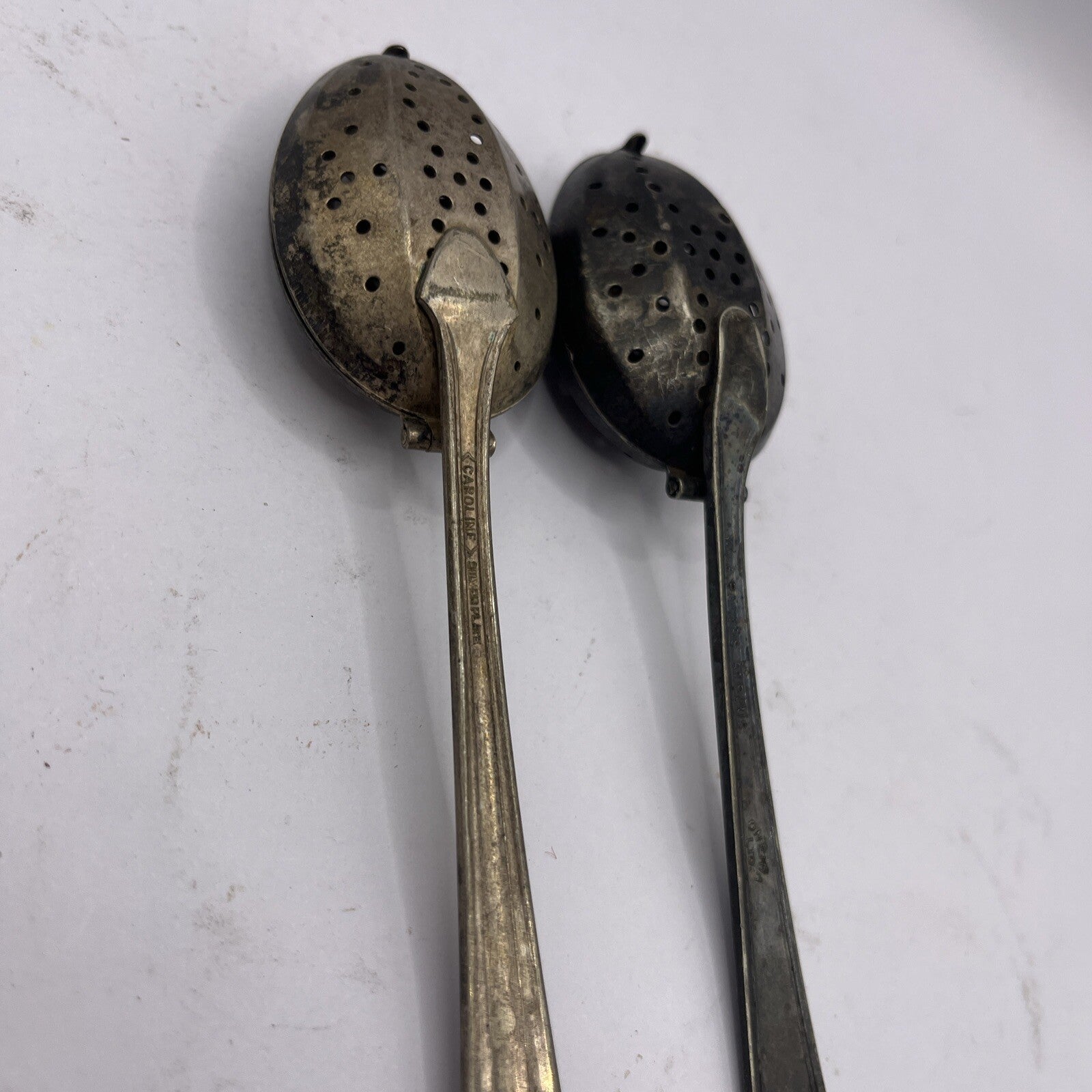 2 Tea Infuser Strainer Spoon One Is Wm A Rogers A1 Plus Oneida Silverplate