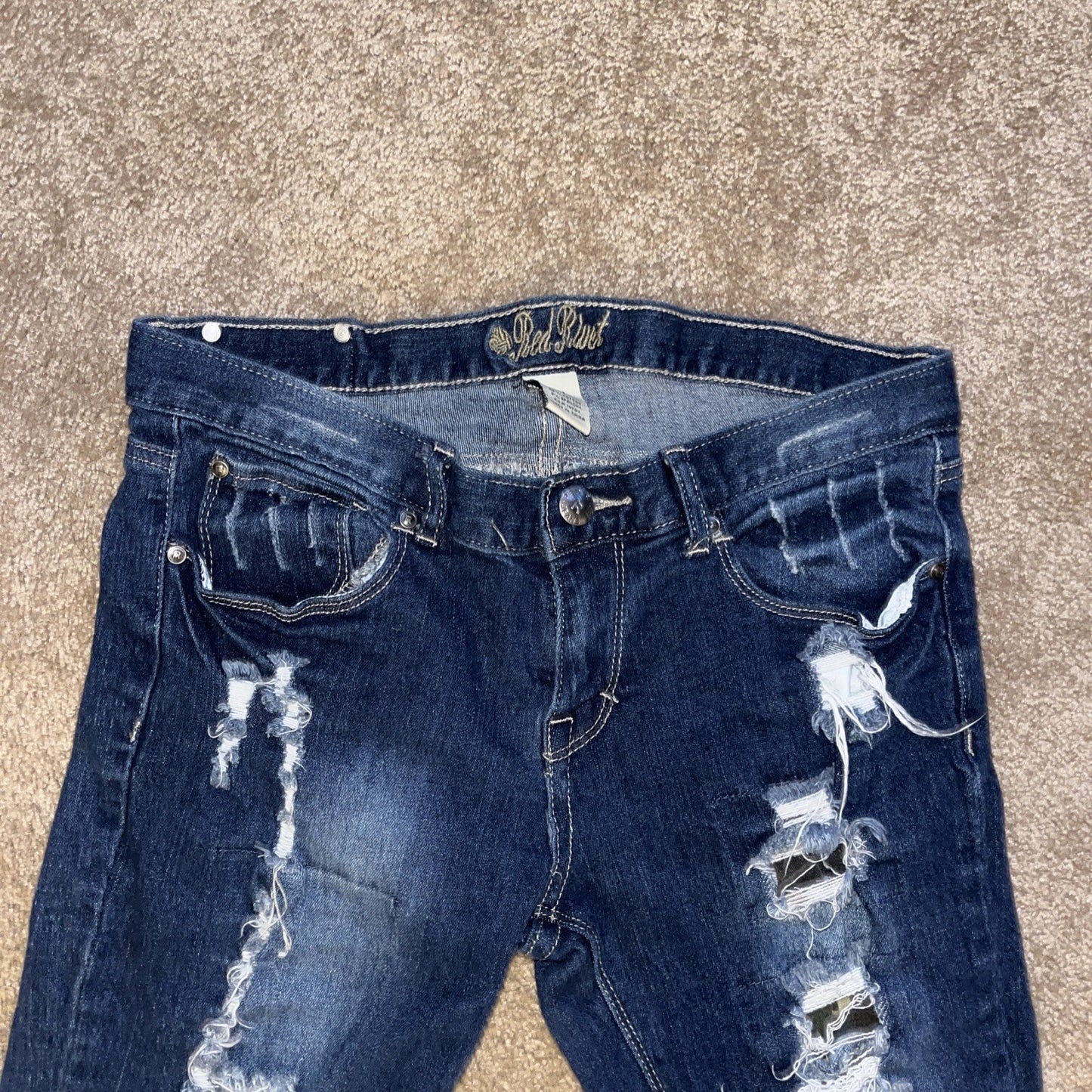 RED RIVET WOMENS JEANS CAPRIS PANTS SIZE 9