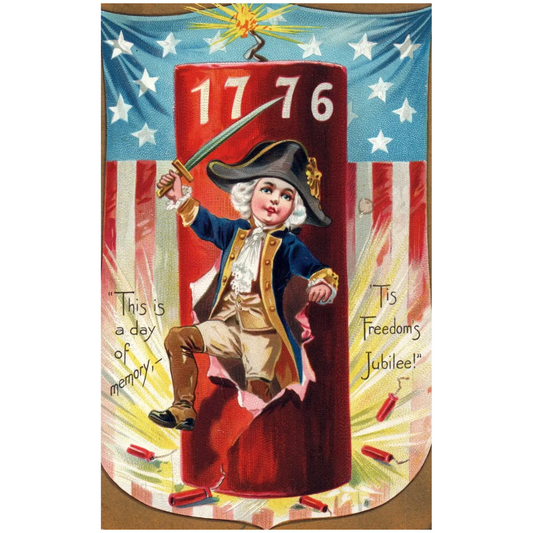 "This is a day of Memory, 'Tis Freedom's Jubilee!" George Washington Postcard