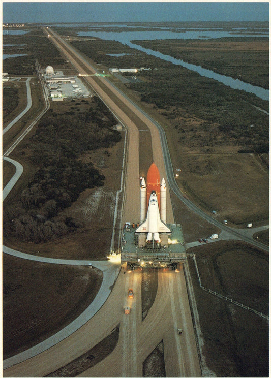 Space Shuttle Orbiter Challenger NASA Space Large Postcard 