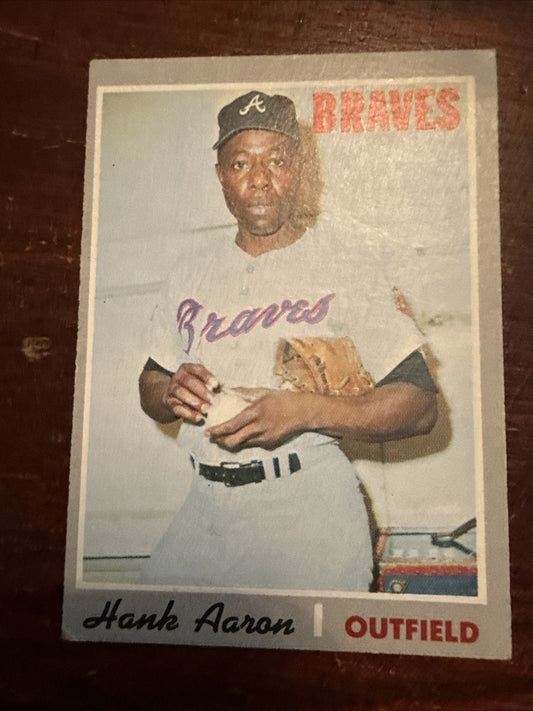 1970 Topps #500 Hank Aaron Atlanta Braves Baseball Card