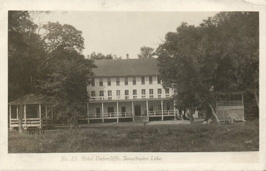 1910 Real Photo No 23 Hotel Undercliffe Seachwine Lake IL Illinois Postcard