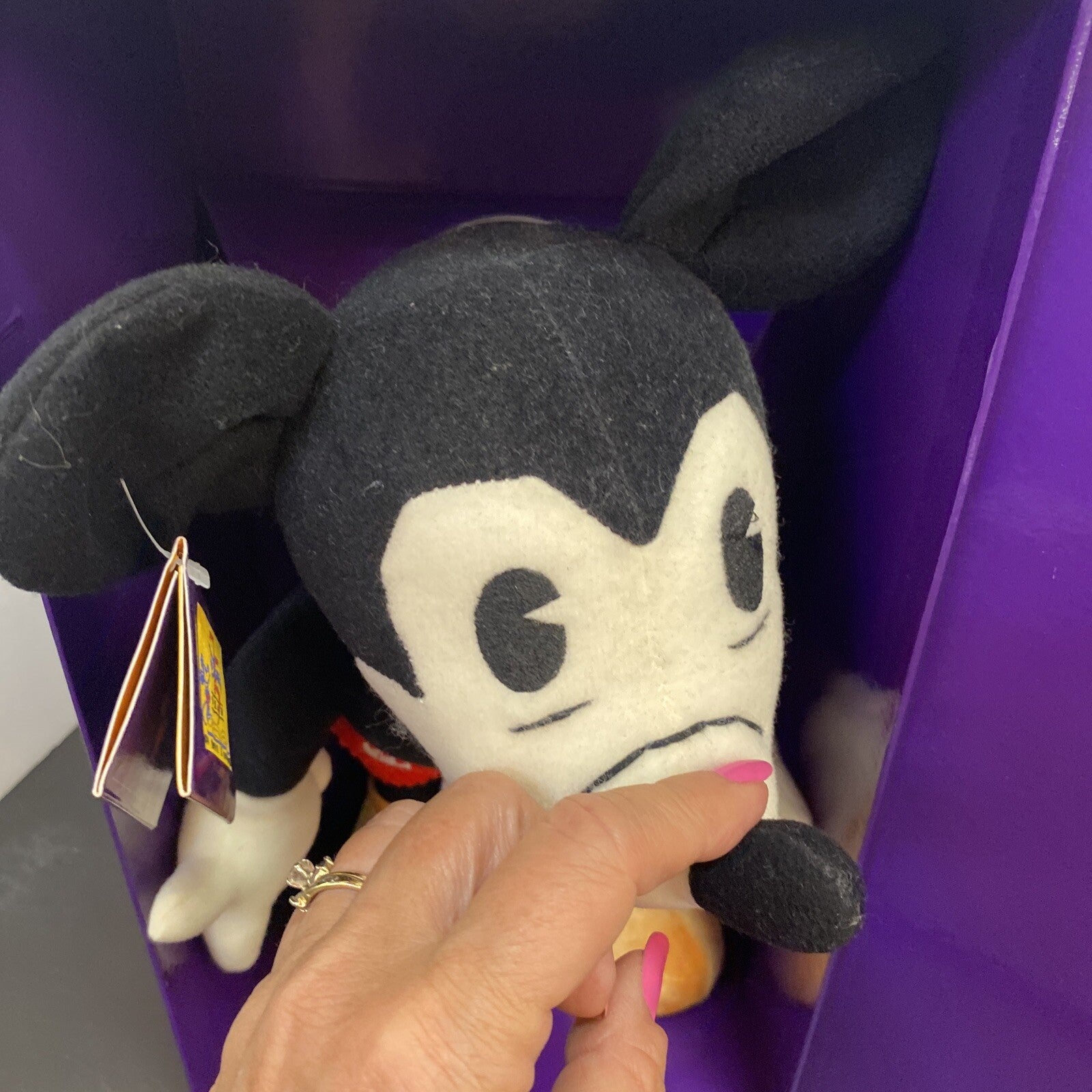 Walt Disney 75 Years of Love & Laughter Mickey Mouse Plush Doll w/Tag Rare!
