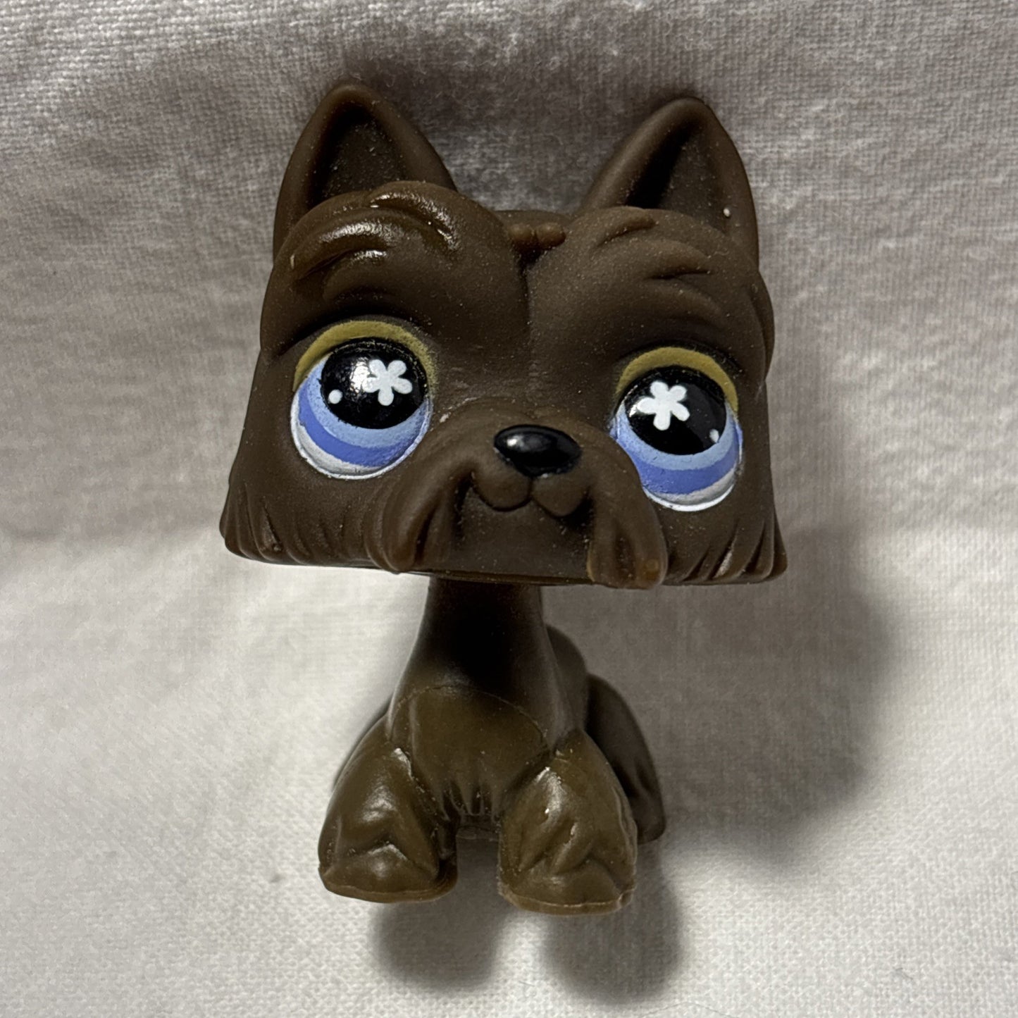 Littlest Pet Shop LPS Brown Scottie Dog with Purple Eyes #789