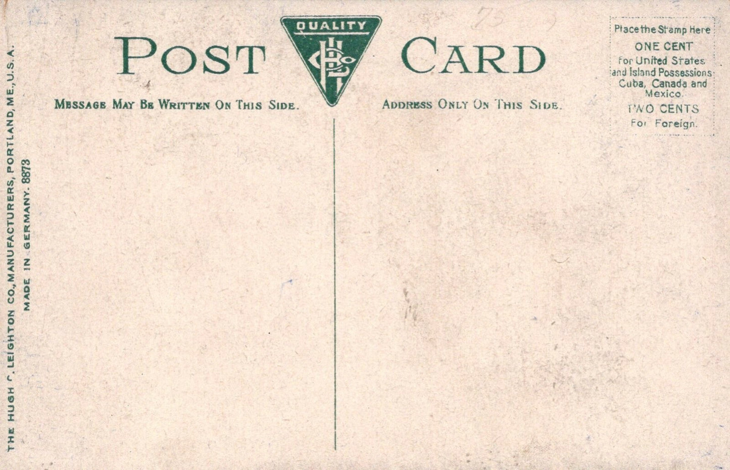 Boat View of Reeds Lake through the trees Grand Rapids Michigan MI Mich Postcard