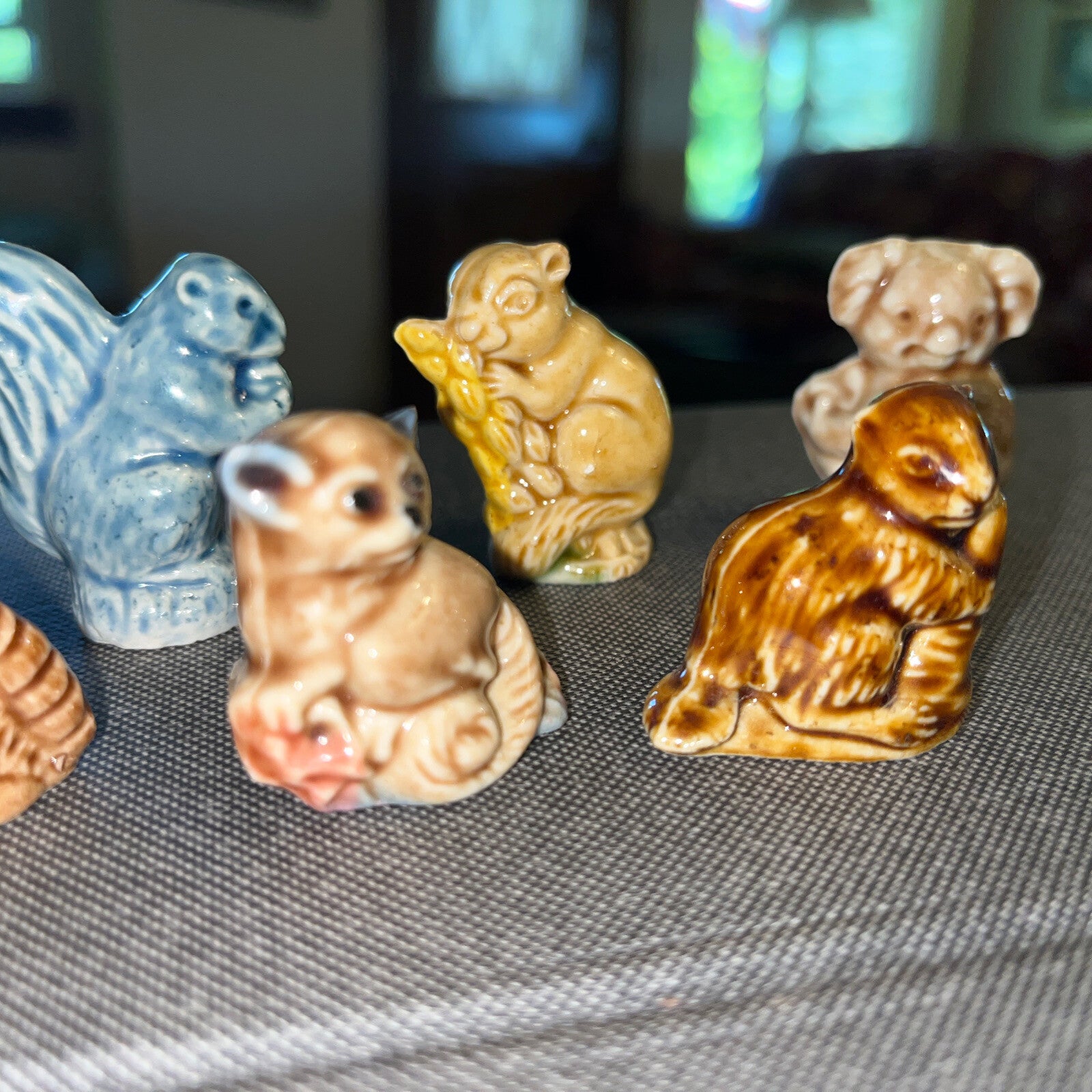 Wade Whimsies 6 Figurine England-squirrel,koala, Lemur,raccoon, Beaver