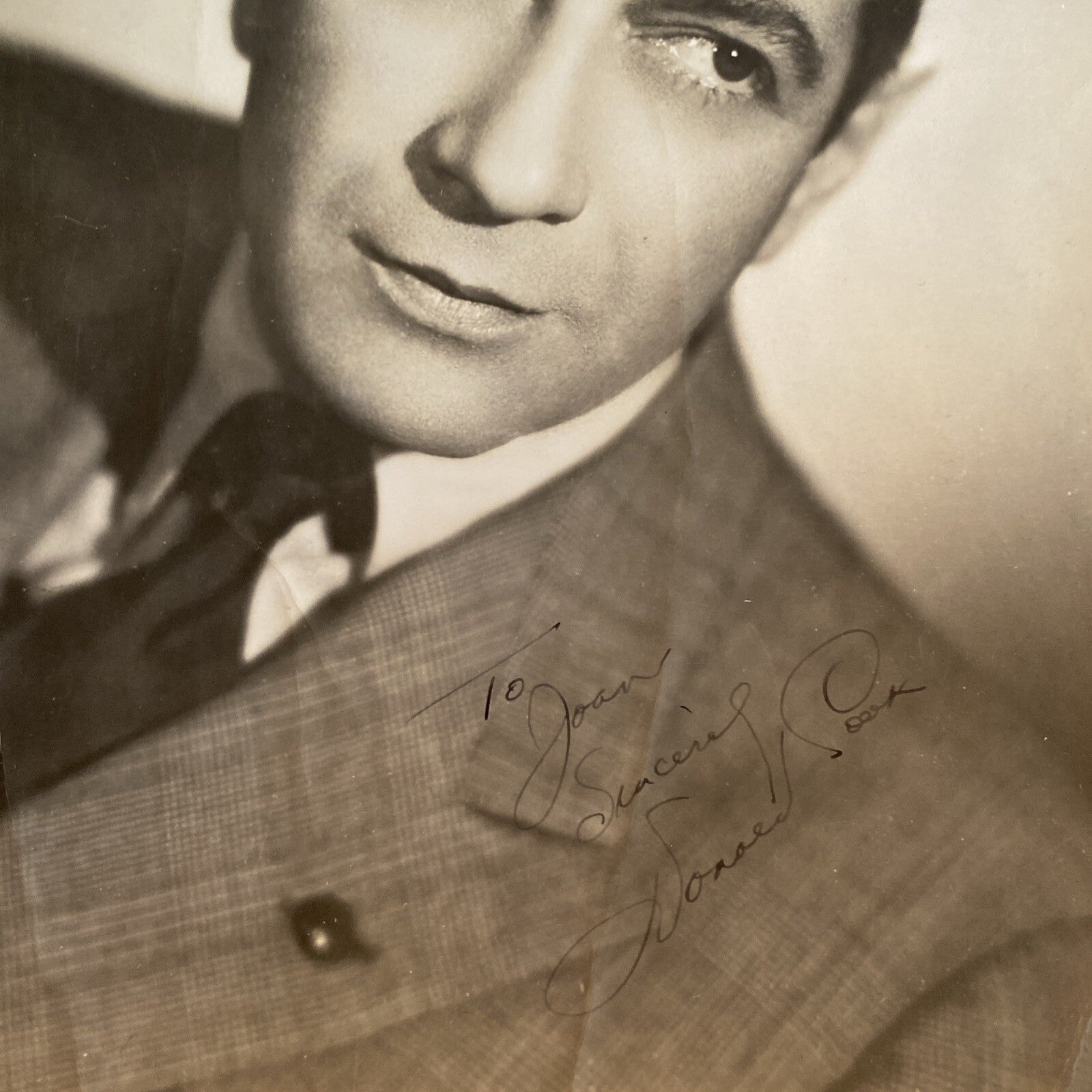 Hollywood Movie Star Donald Cook AUTOGRAPHED INK Real PHOTO 8 x 10