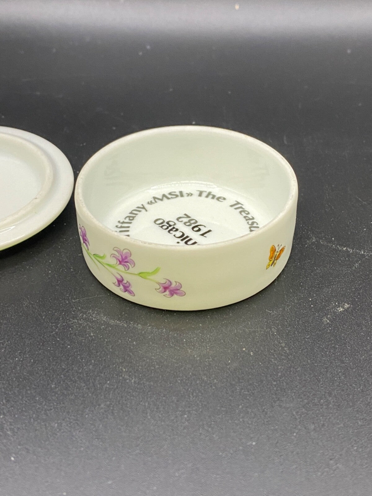 LIMOGES FRANCE Tiffany & Co Garden Trinket Box Main Hand-painted 1982 Chicago