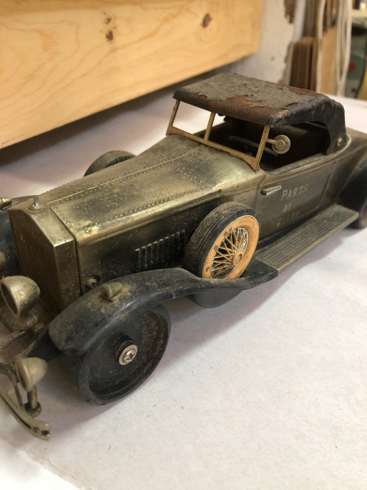 Old Vtg 1931 Rolls Royce  - Collectible Tin Car Toy Made In Japan