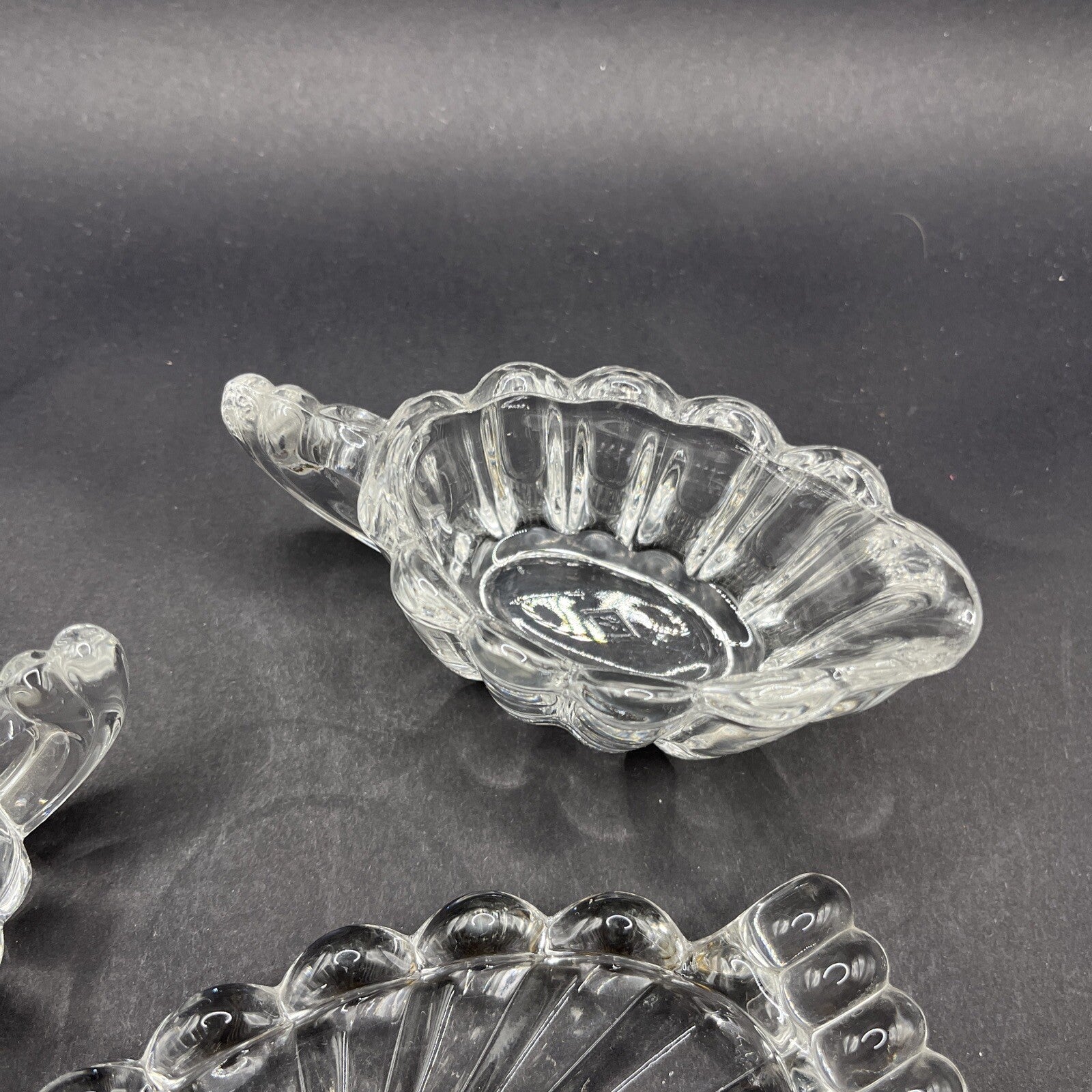 Heisey Glass Co Antique Cream & Sugar With Tray.