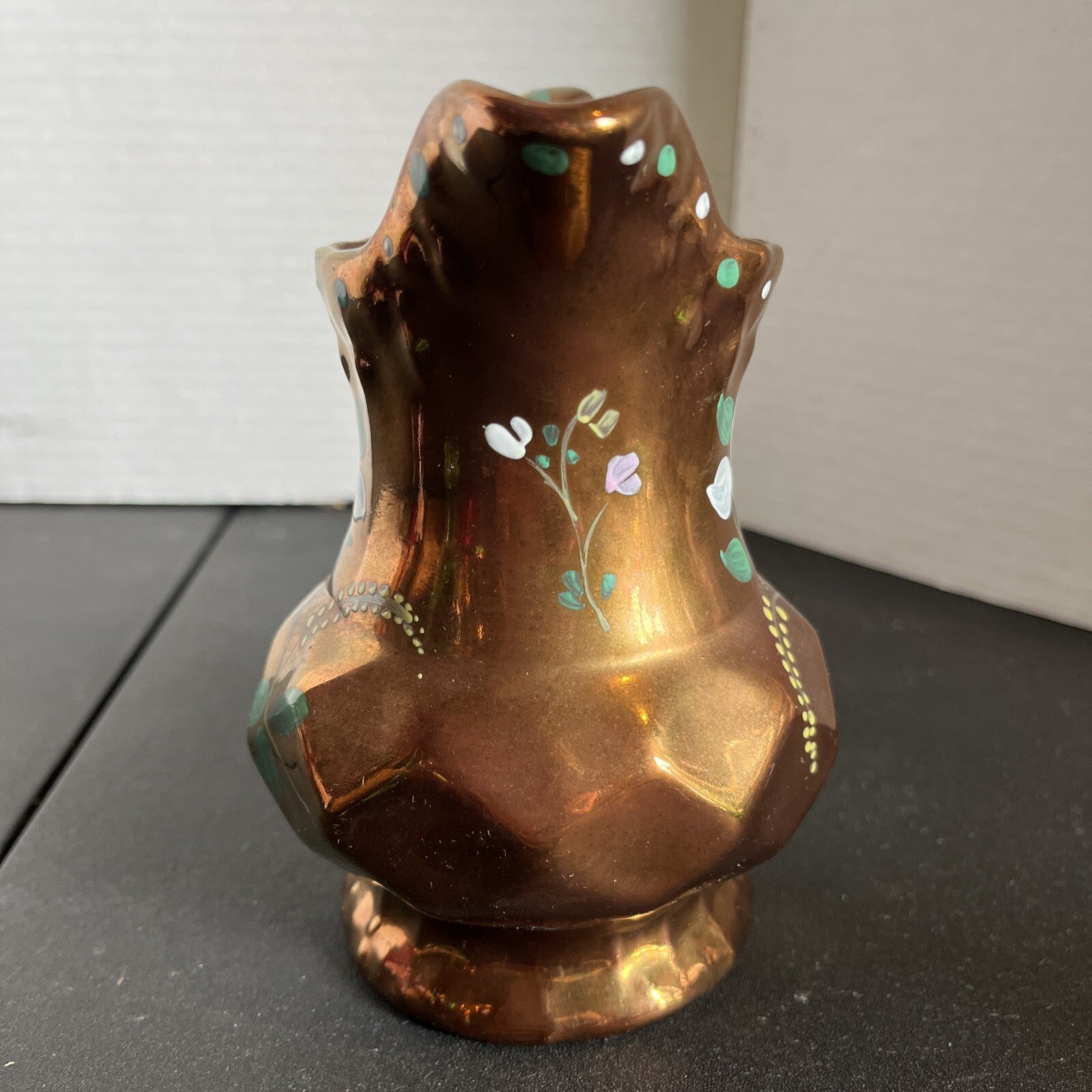 Copper Luster Pitcher by WADE - Made in England - Hand painted