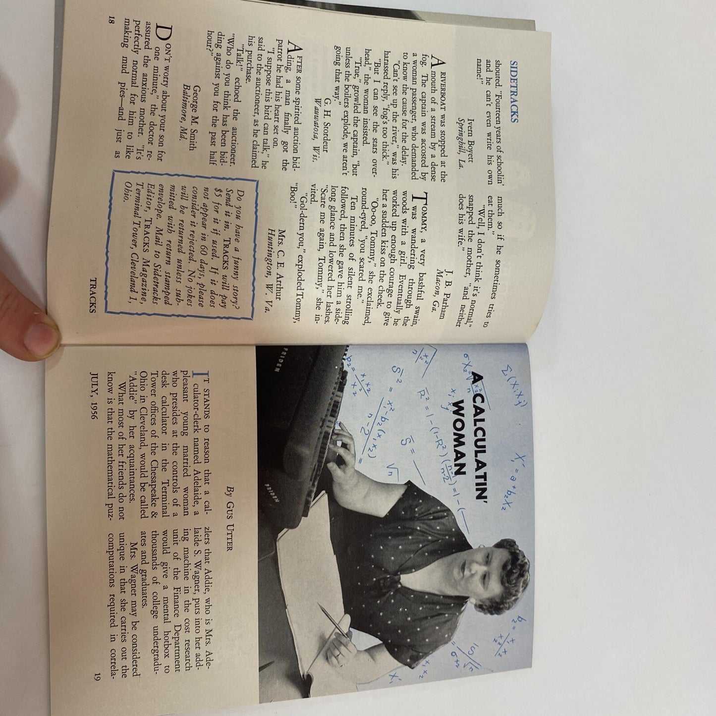 July 1956 Patriotic TRACKS MAGAZINE CHESAPEAKE & OHIO RAILROAD RR TRAINS  