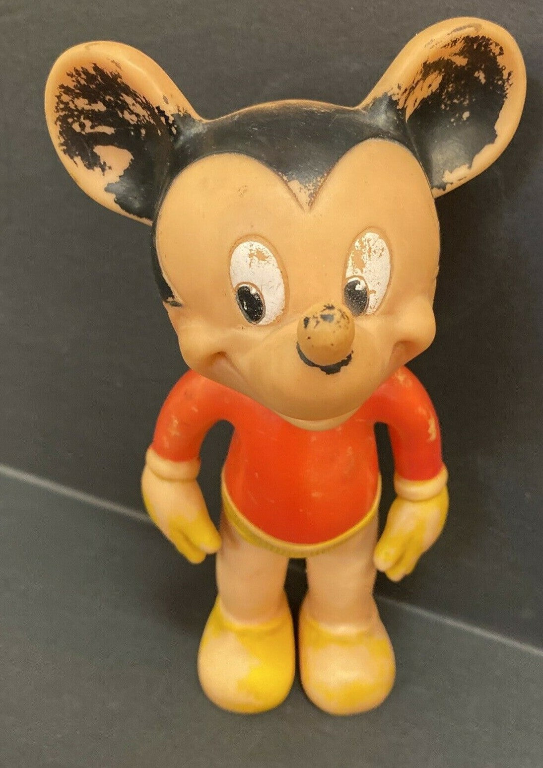 Vintage Mickey Mouse The Sun Rubber Company Toy Walt Disney Productions  8"
