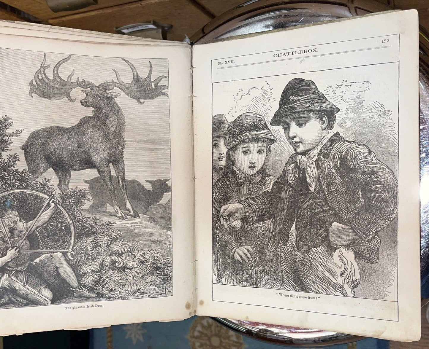 Chatterbox - 1881, Illustrated Children's Story Book - Hardcover 