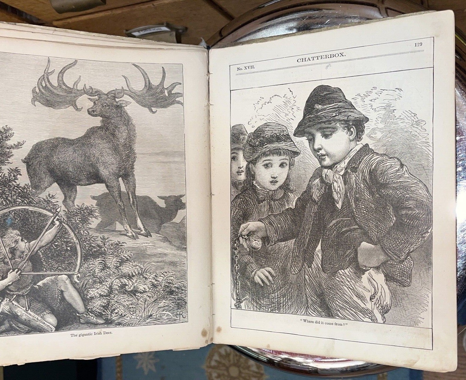 Chatterbox - 1881, Illustrated Children's Story Book - Hardcover 