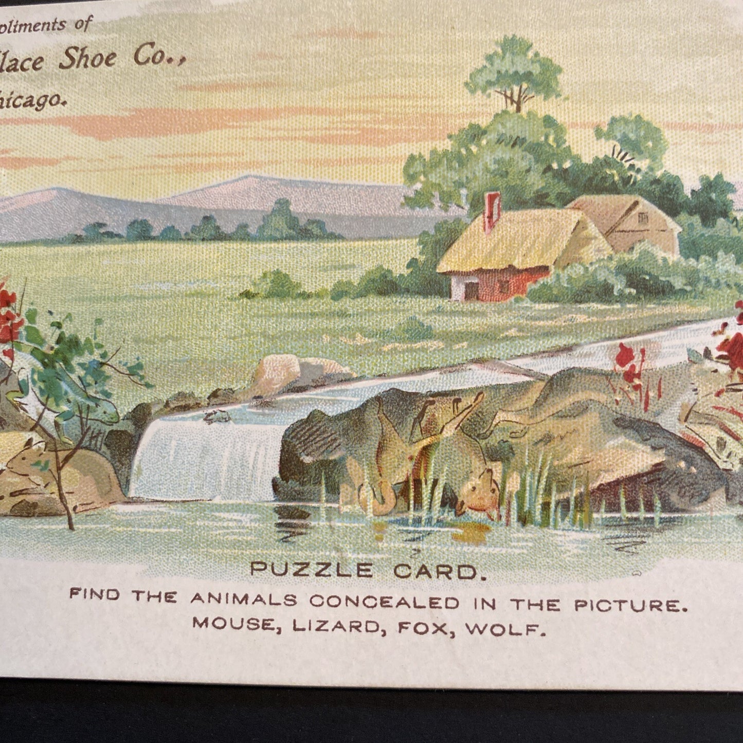 Smith- Wallace Shoe Co Chicago Illinois IL Trading Trade Card Advertising Game