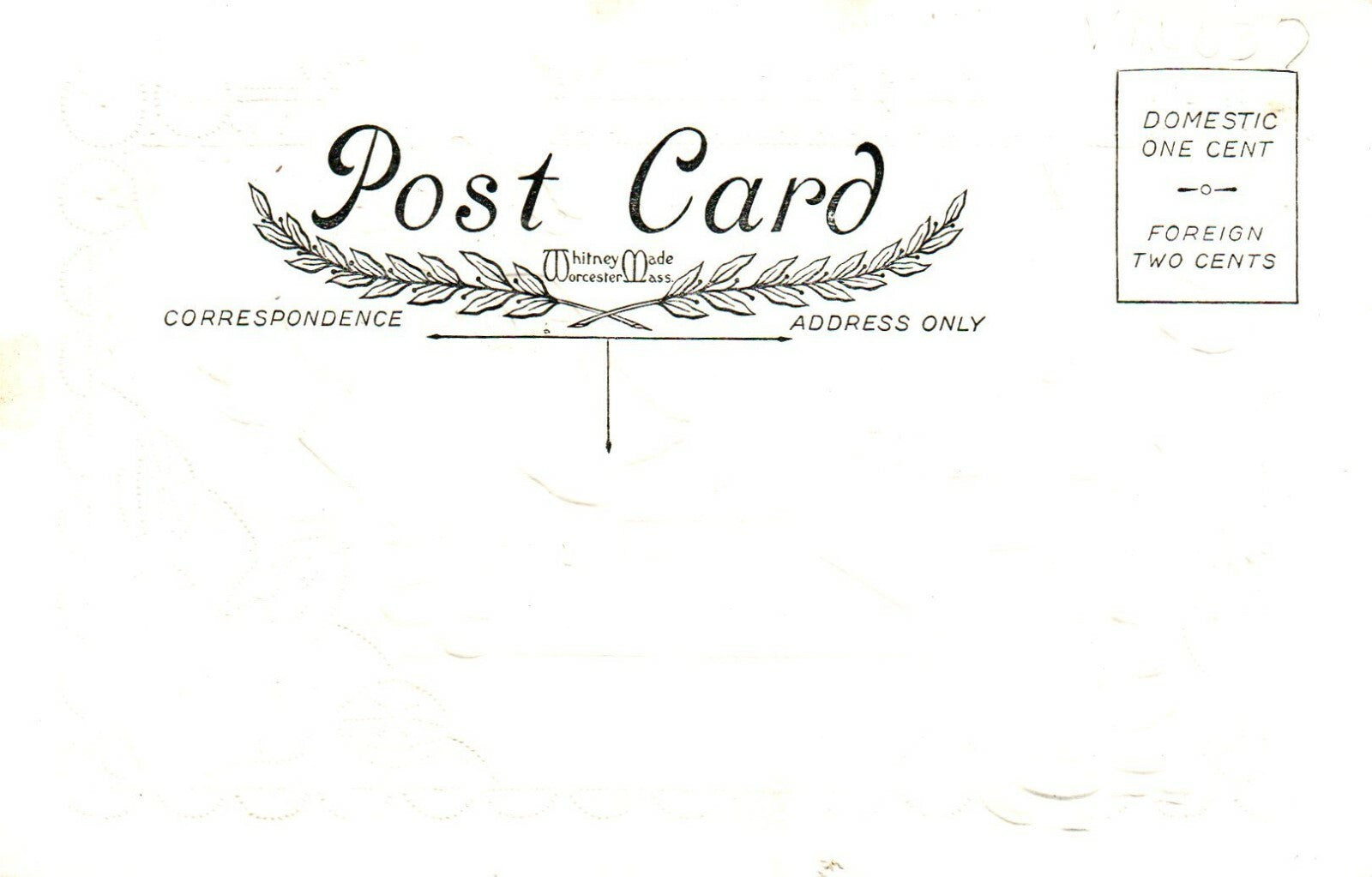 Whitney Boy and Girl Handing Over Love Letters to Each Other Valentines Postcard
