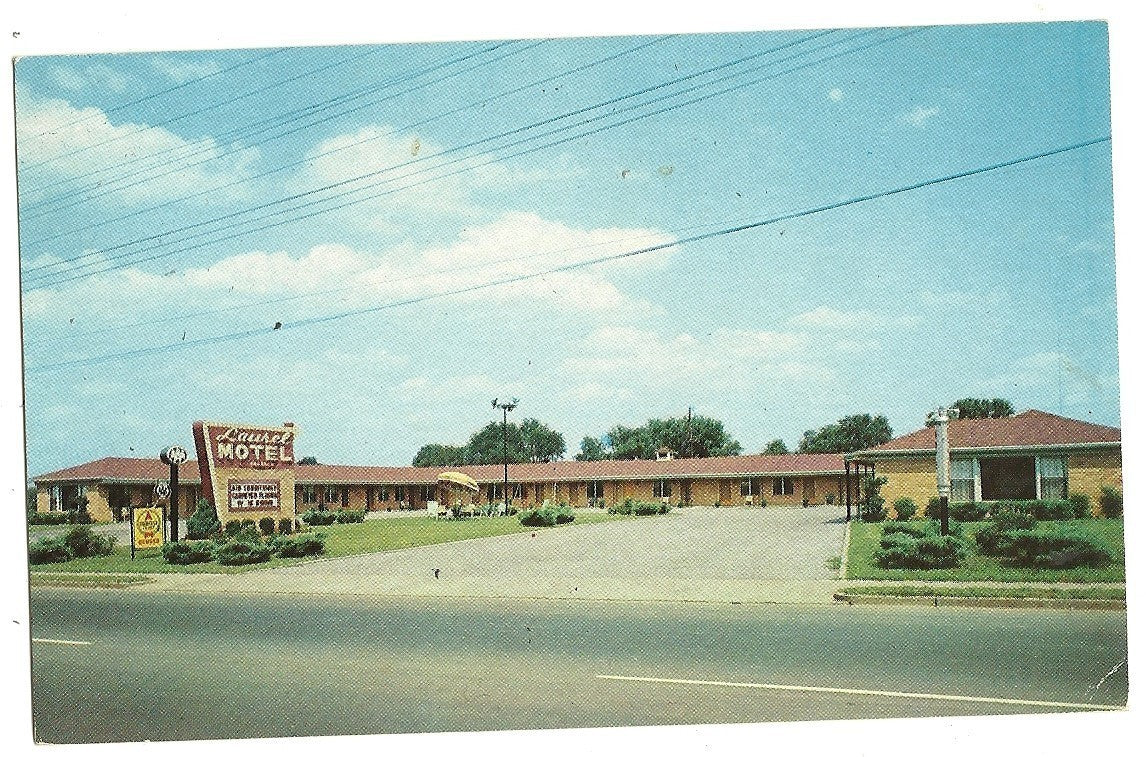 1963 Laurel Motel Hotel Bowling Green KY Kentucky Postcard