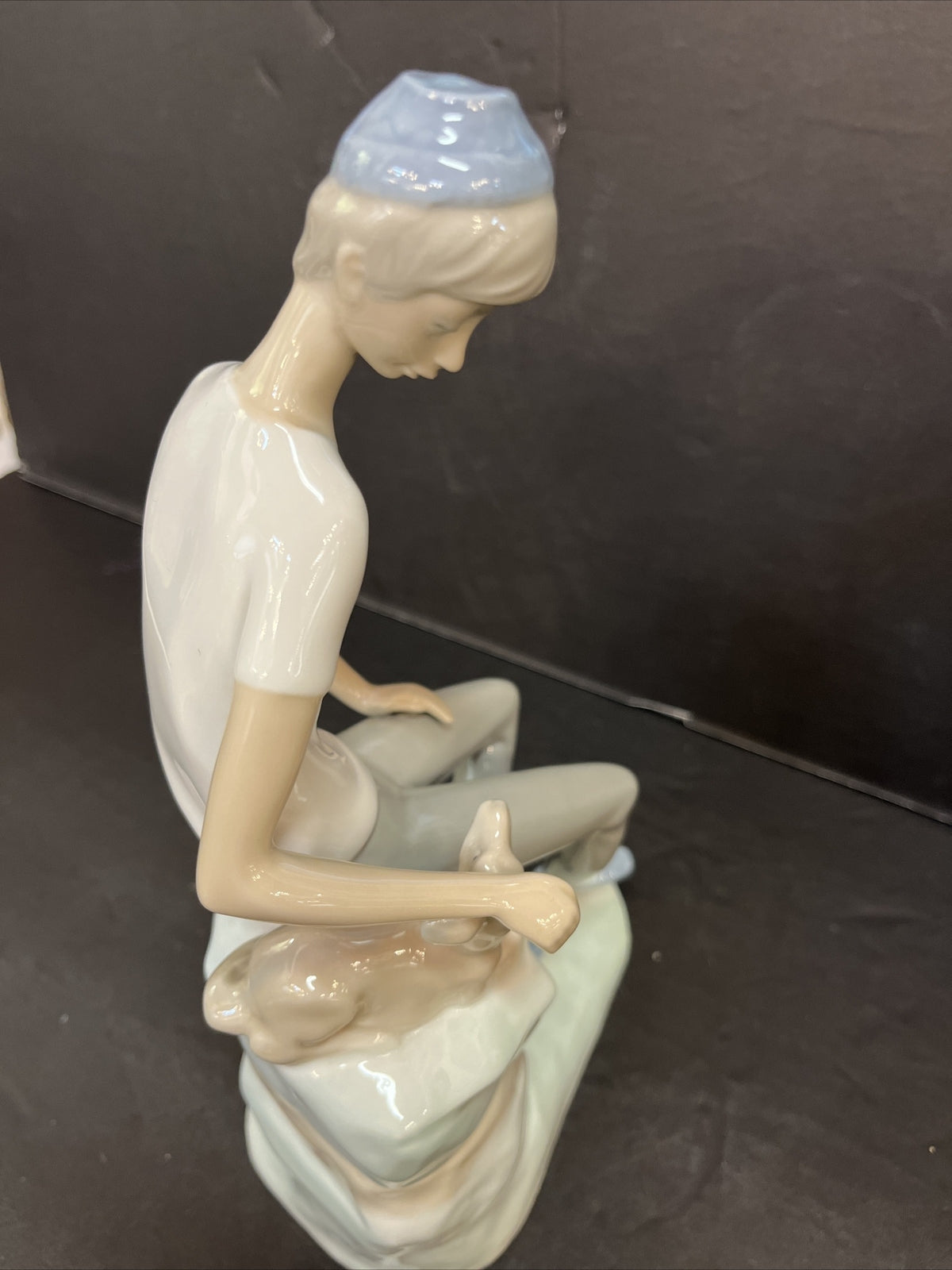 Vintage LLADRO NAO BOY with DOG  