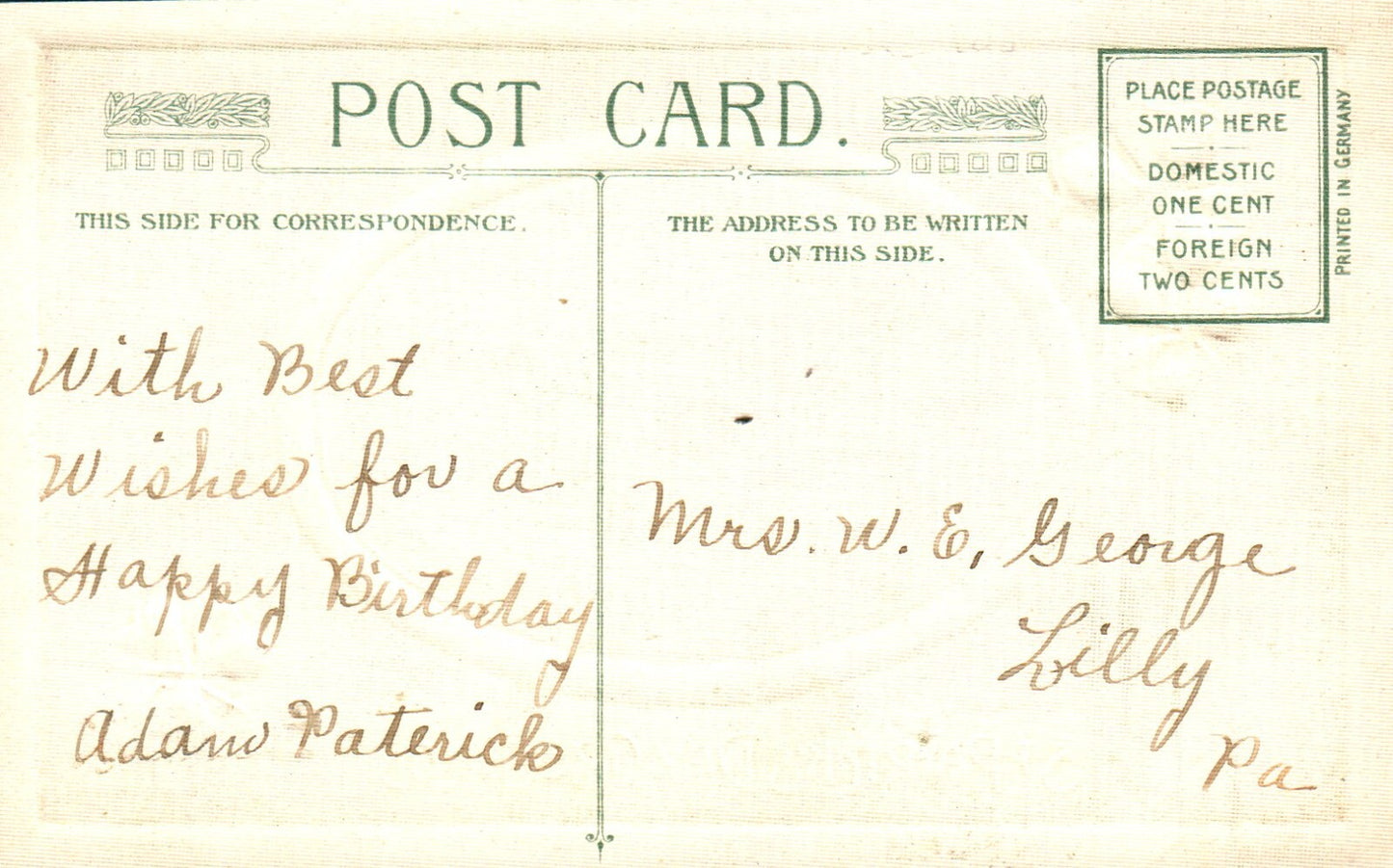 1910 Winsch St Patrick's Day Irish Flag Series Ireland Farmers