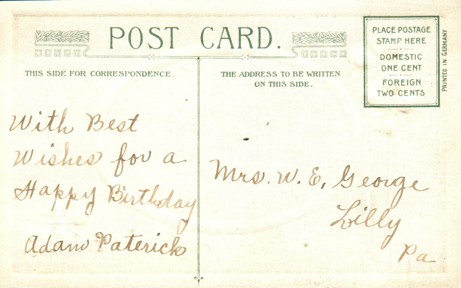 1910 Winsch St Patrick's Day Irish Flag Series Ireland Farmers
