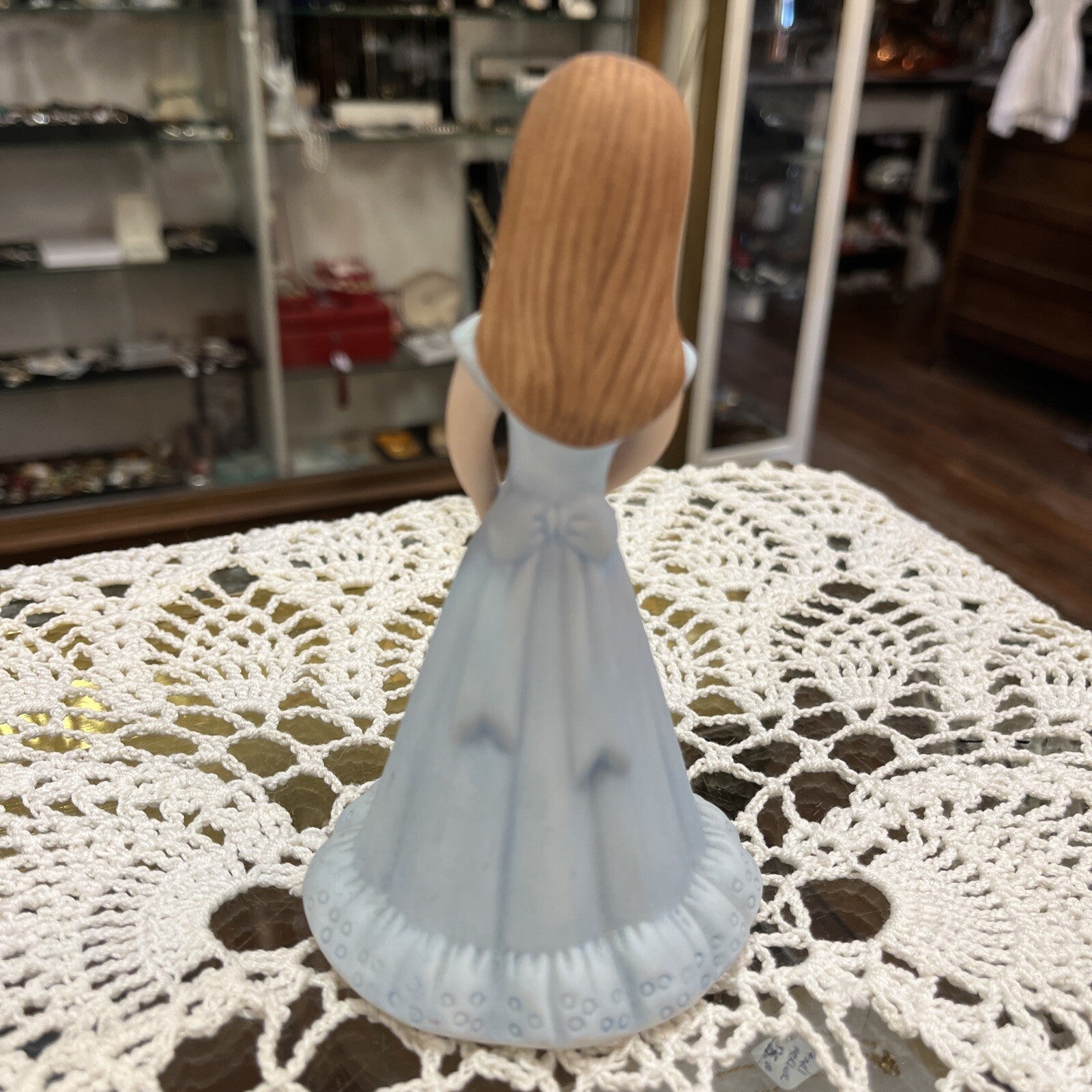 Enesco Growing Up Birthday Girls Age 10 Brunette Porcelain Figurine cake topper