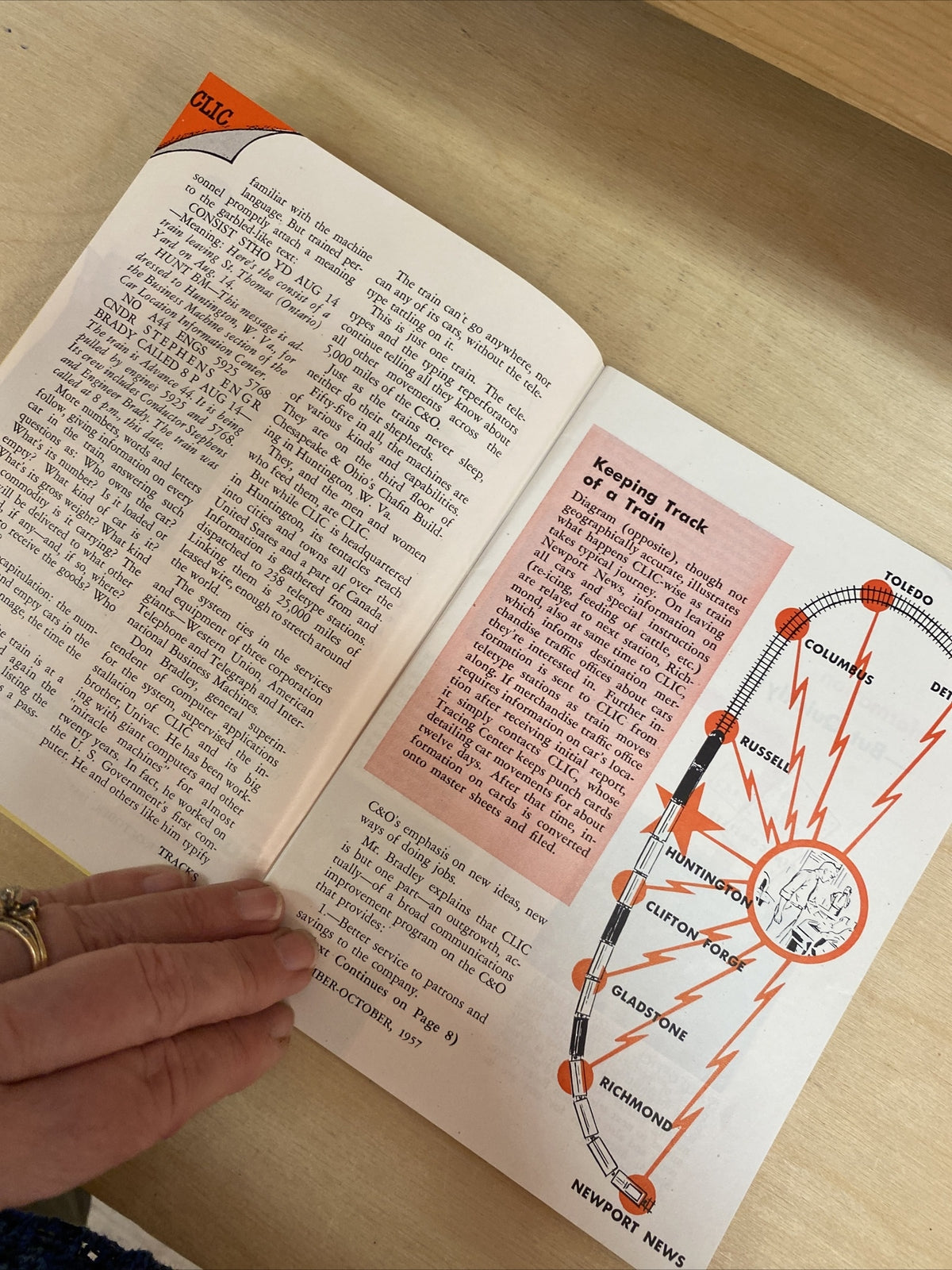 September October 1957 TRACKS MAGAZINE CHESAPEAKE & OHIO RAILROAD RR TRAINS  