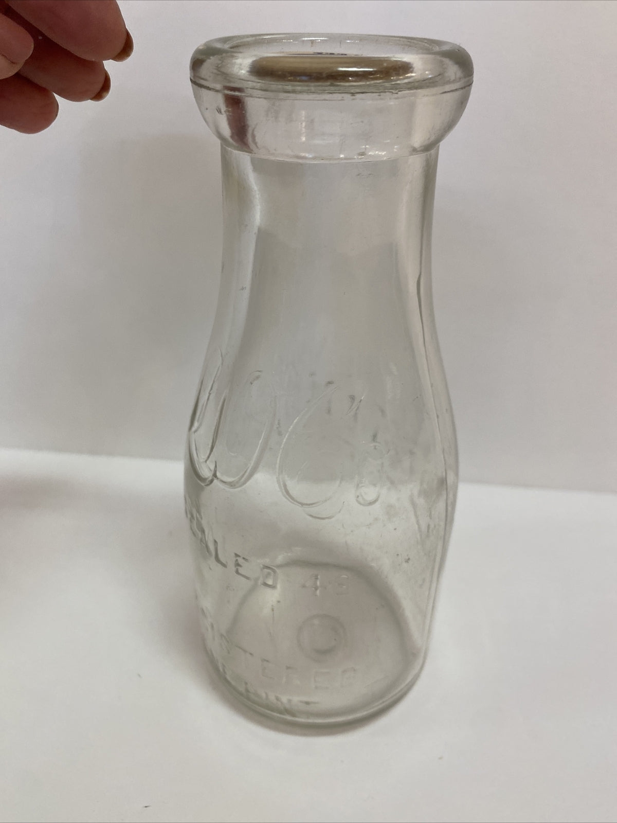 Lansing Dairy Co Pint Michigan MI Mich Old Bottle 