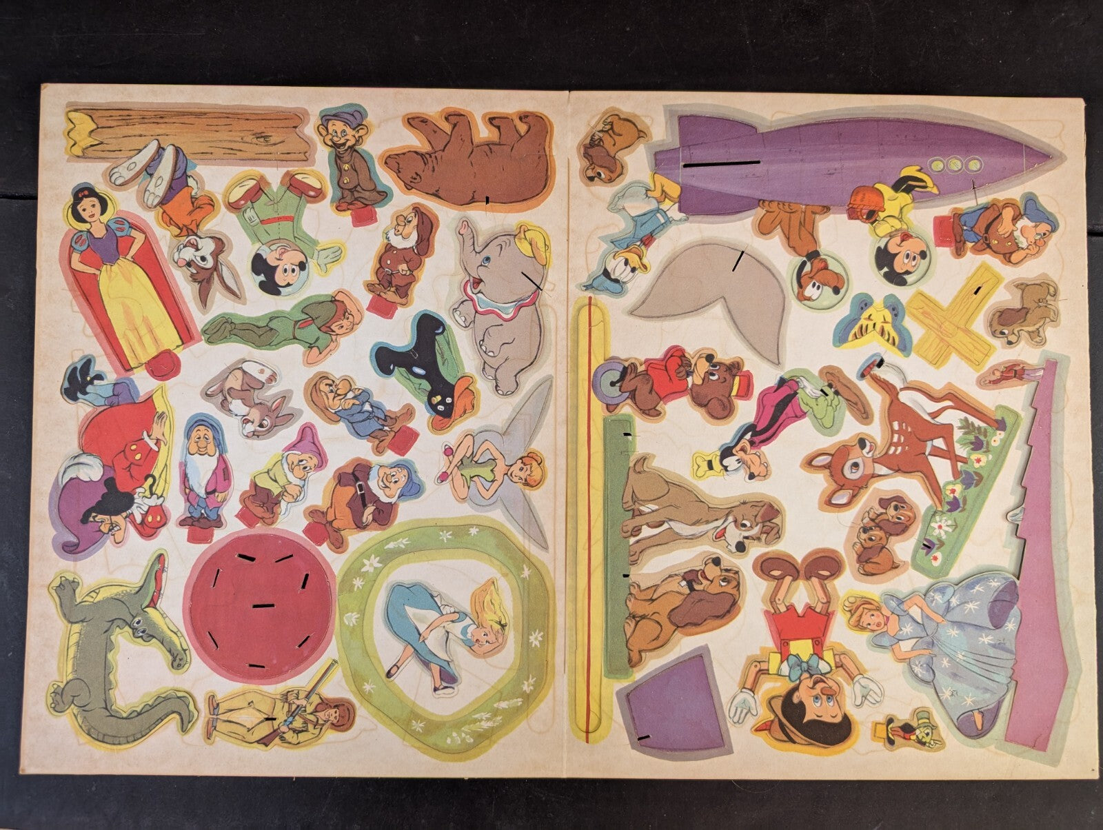 1955 SIMON AND SCHUSTER Walt Disney Mobile Original Envelope - all there! Unused