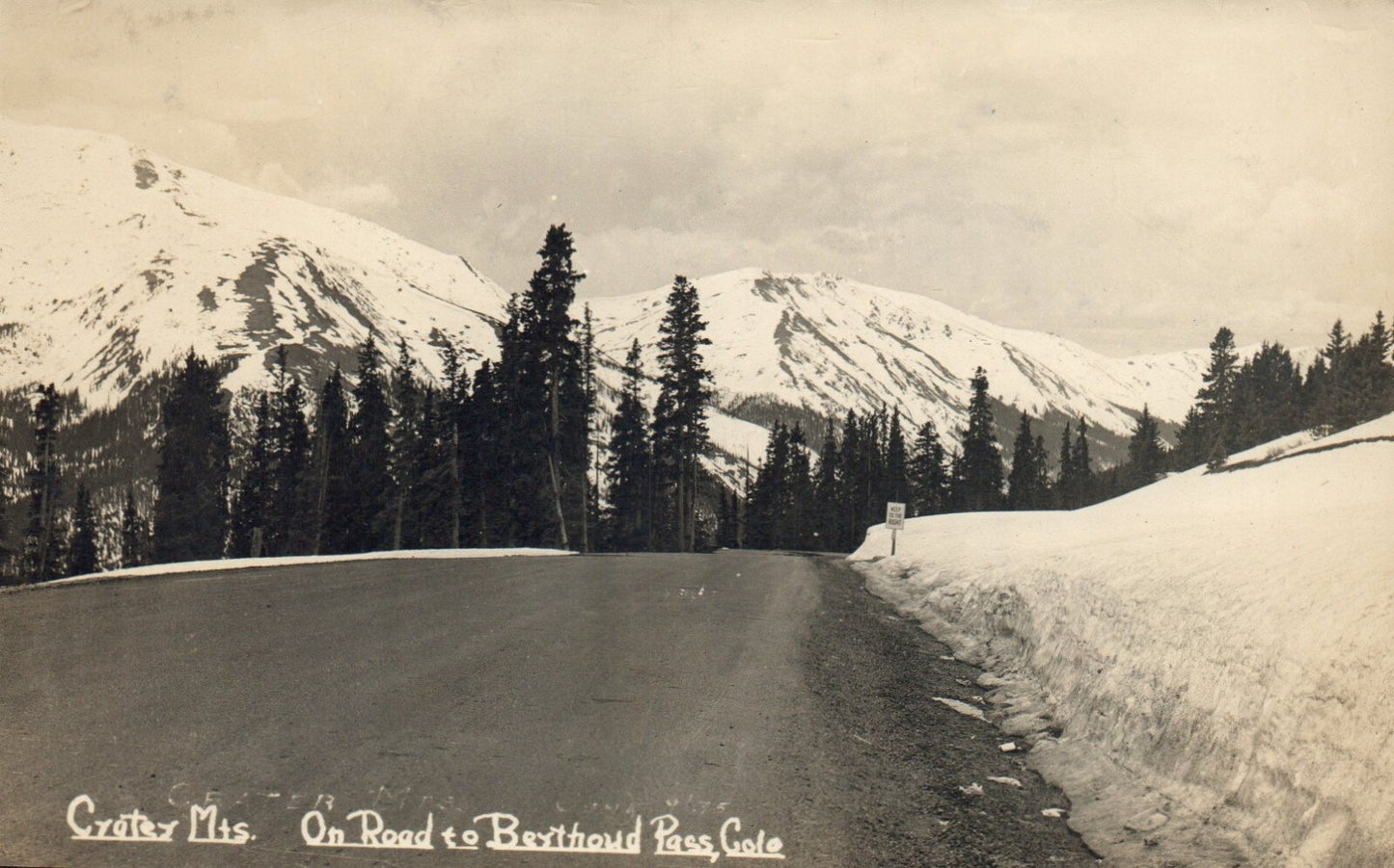 RPPC Glen Cove Inn Pikes Peak Auto Highway Old Cars Colorado CO Postcard