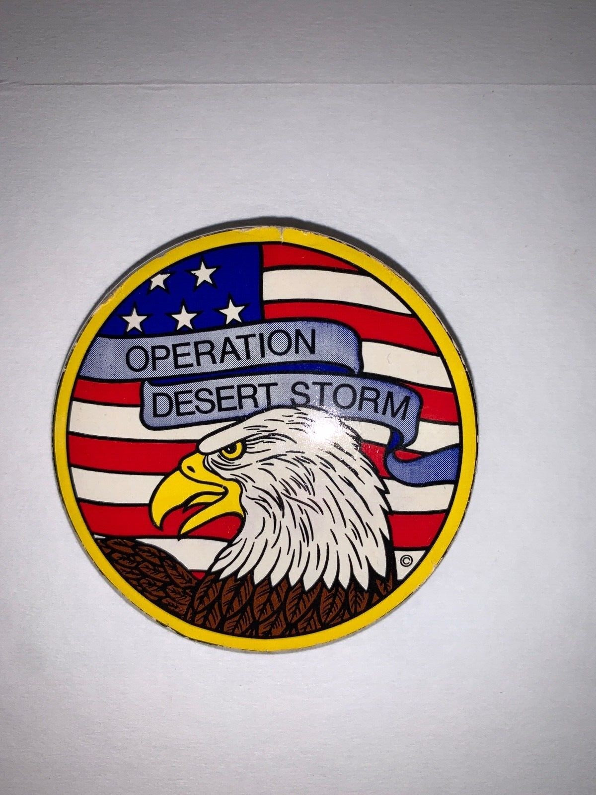 Lot of 3 I Support the Troops in Desert Storm 1991 Pinback