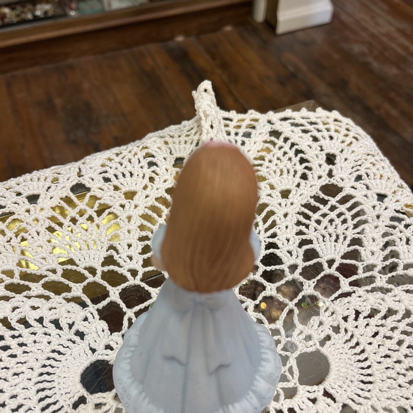 Enesco Growing Up Birthday Girls Age 10 Brunette Porcelain Figurine cake topper