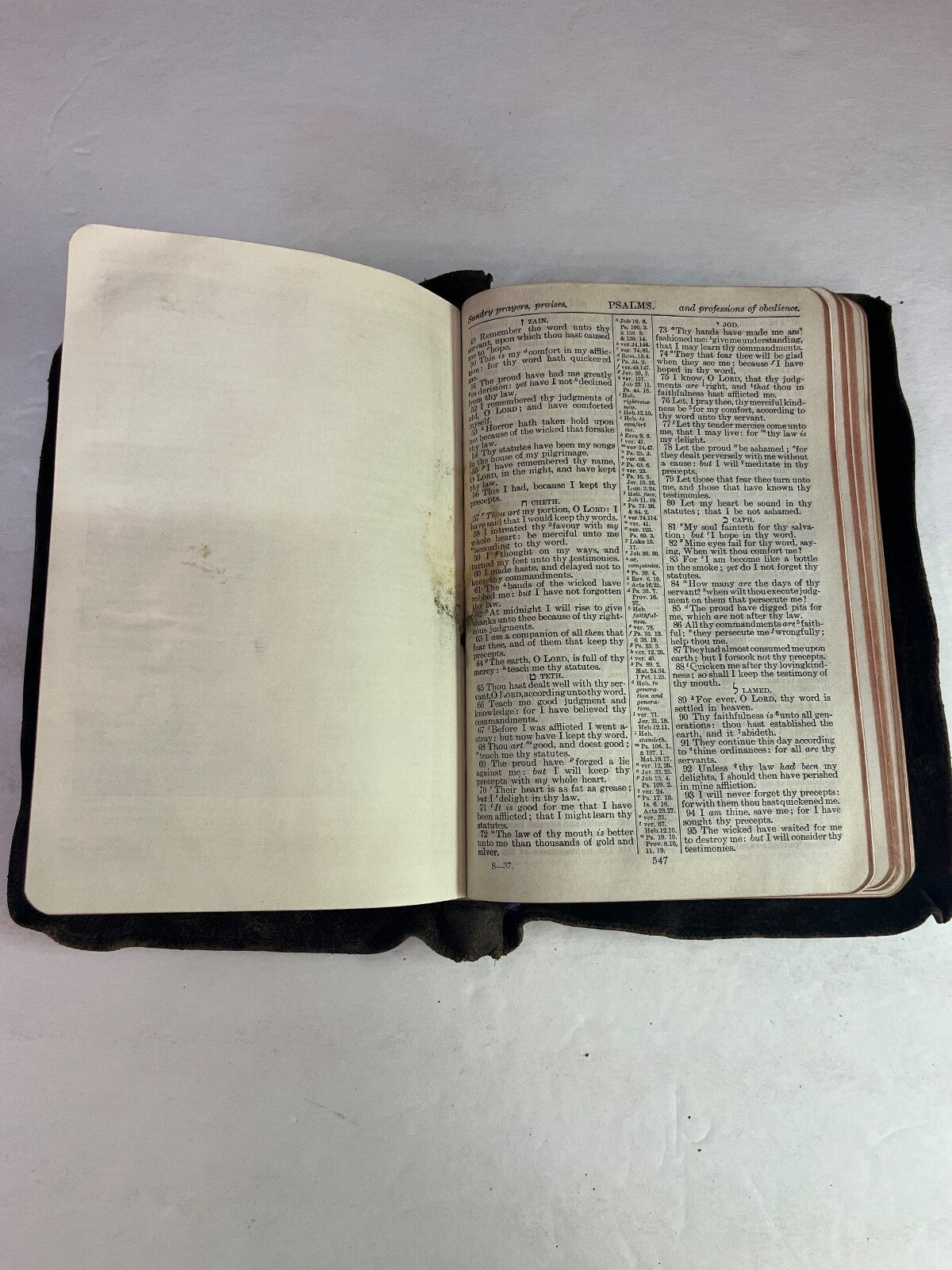 Antique Thomas Nelson & Sons Holy Bible Old and New Testaments Teacher's Edition