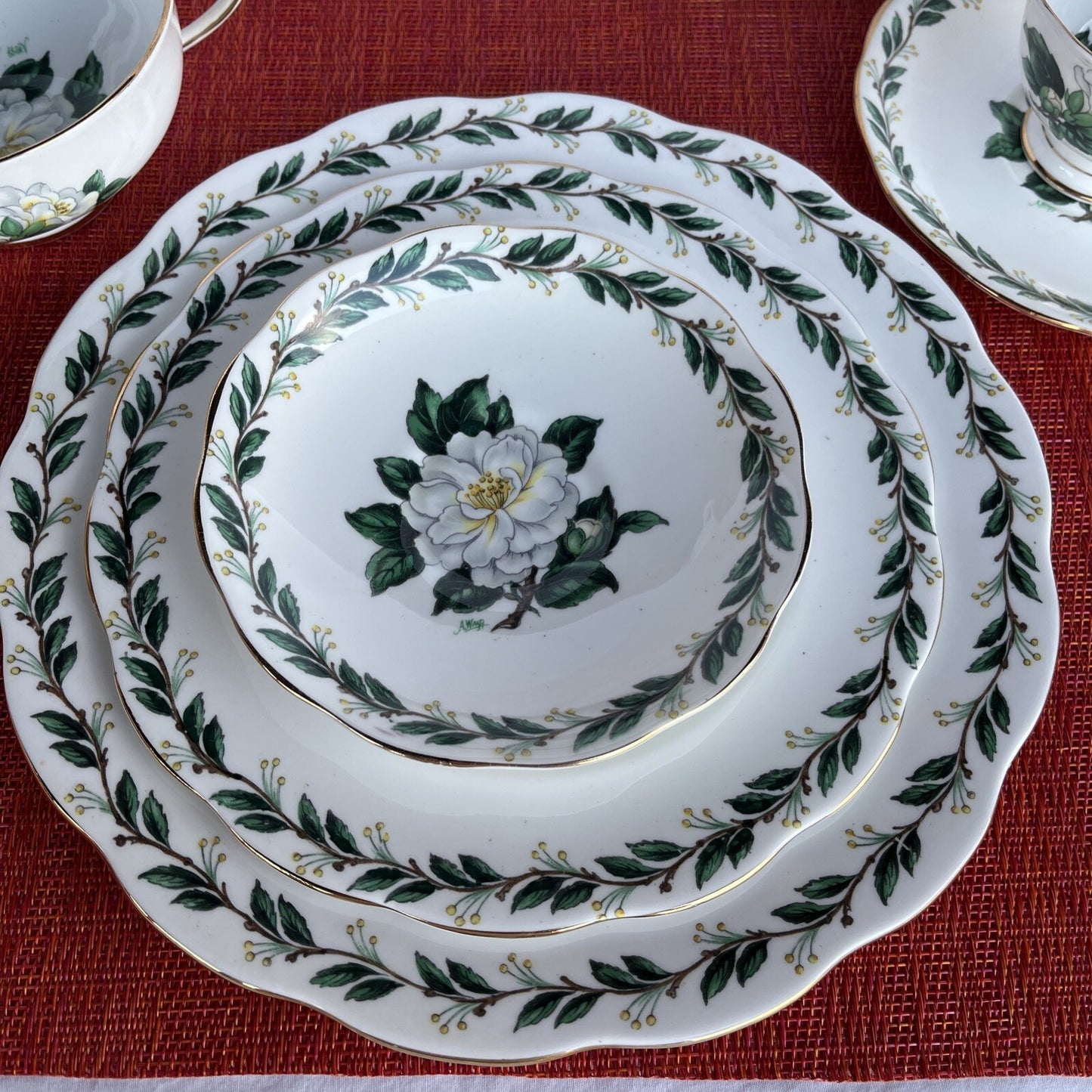 Royal Albert - Lady Clare Bone China, 6 - Pc Serving Set  - England Floral
