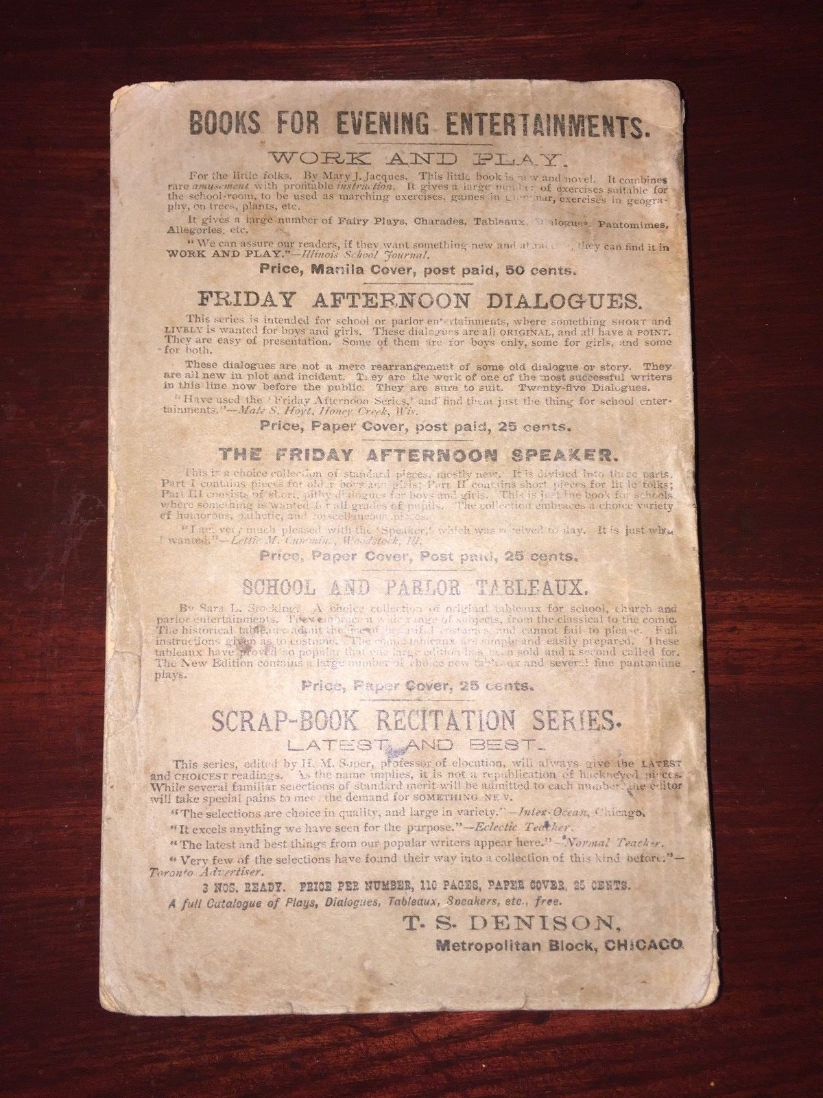 Fenno's Favorites One Hundred Choice Pieces For Reading & Speaking No 6