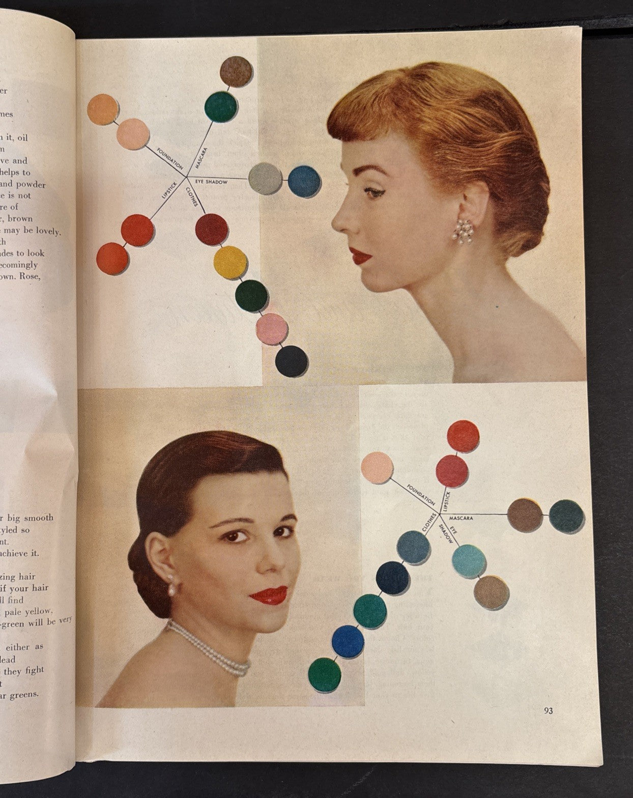 Vtg April 1951 Good Housekeeping Magazine Magic Make-Up & Color Chart 338 pages
