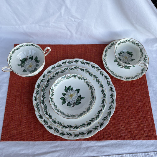 Royal Albert - Lady Clare Bone China, 6 - Pc Serving Set  - England Floral