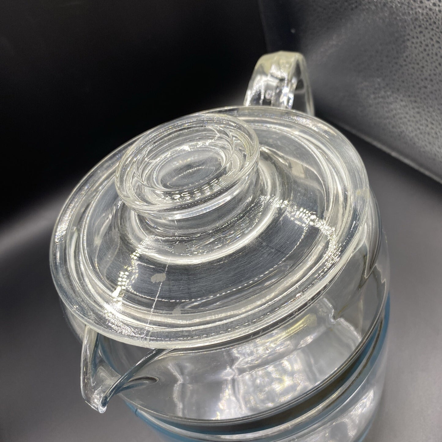 Vintage Pyrex 7756-B Flameware Glass Percolator Coffee POT AND LID ONLY 6 Cup