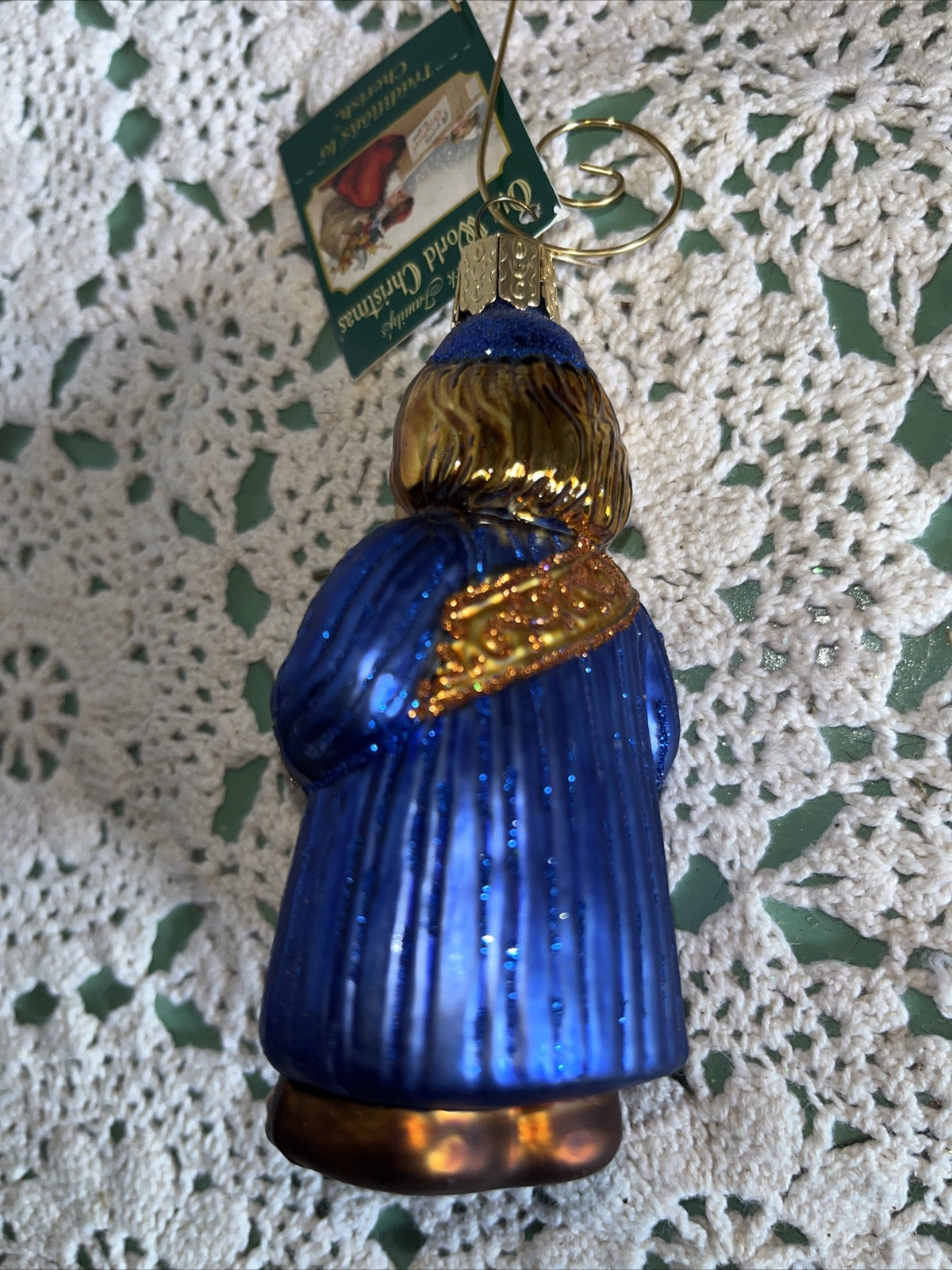 Vintage Little Drummer Boy Mercury Glass Christmas Ornament