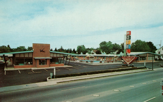Fairfax Motel and Cocktail Lounge US Route 40  Springfield OH Ohio Postcard