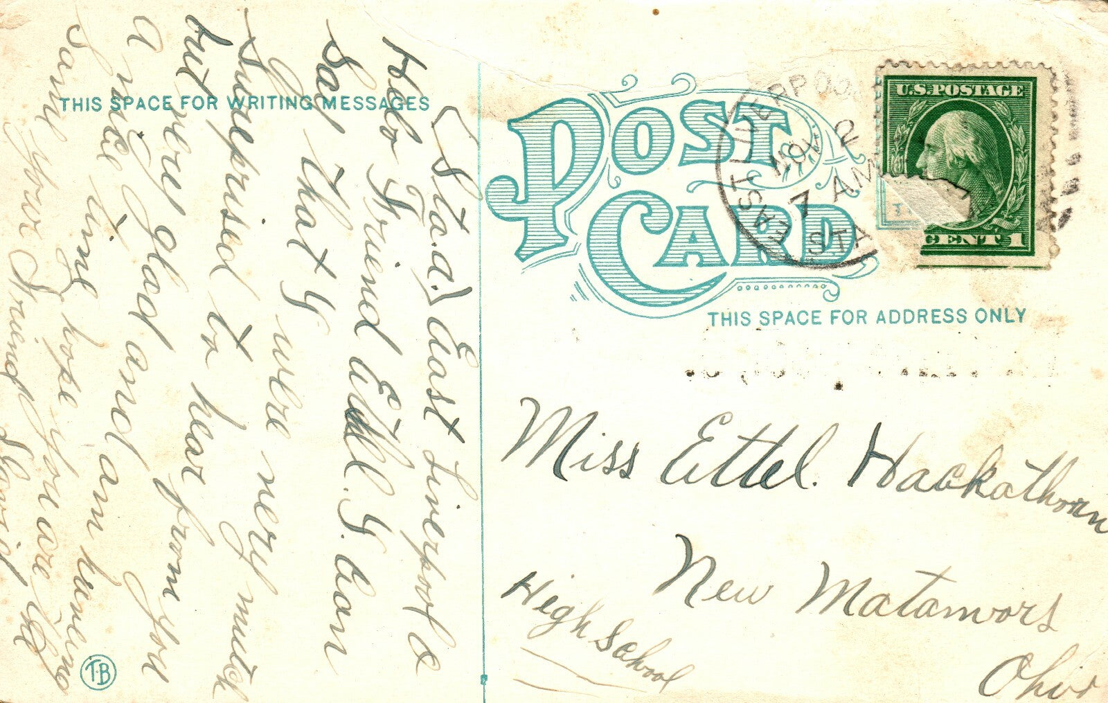 Scenic East Liverpool Lake Canoe Ohio  OH Vintage Postcard