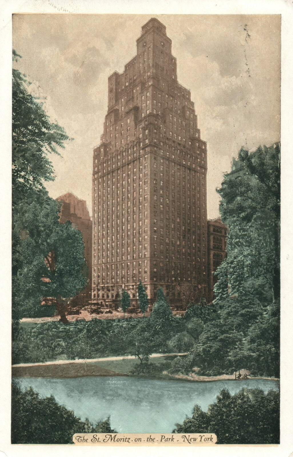 St Moritz On The Park New York NY Postcard