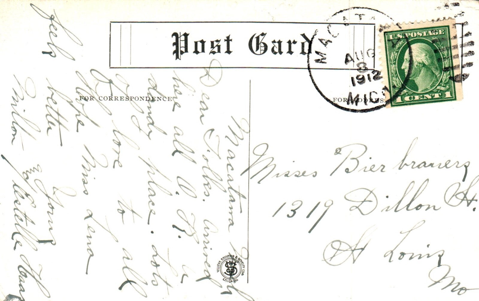 People on Lawn at Hotel Macatawa in Macatawa Park Mich Michigan Postcard