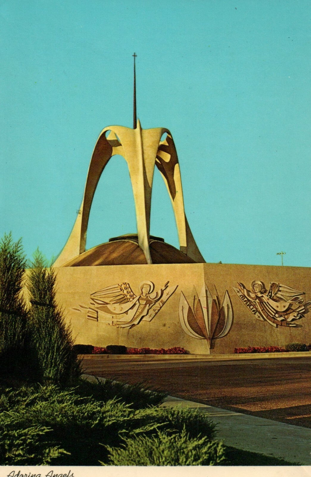 Outdoor Altar Adoring Angels Chicago Illinois IL Postcard